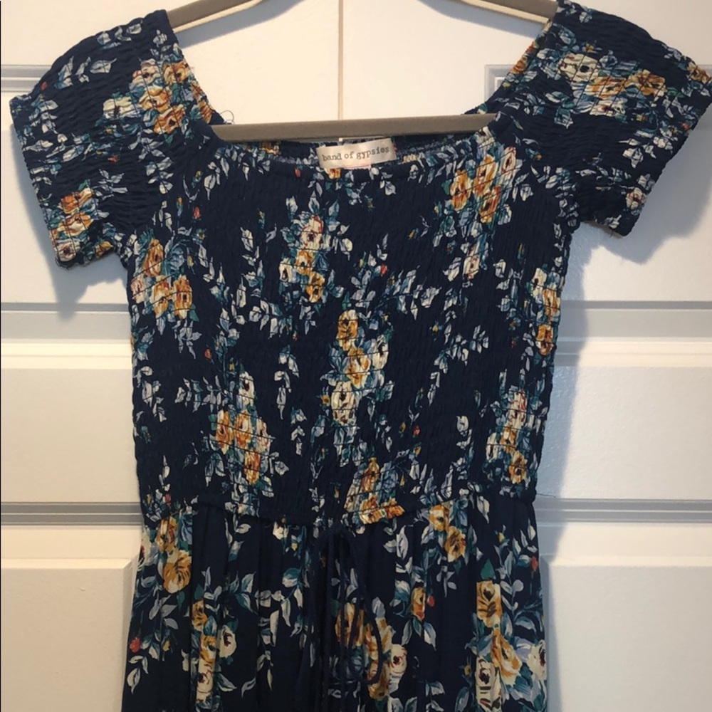 Blue Floral Maxi Dress